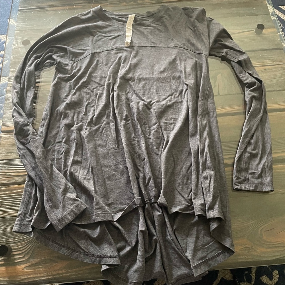 Lululemon Athletica gray Long Sleeve Blouse